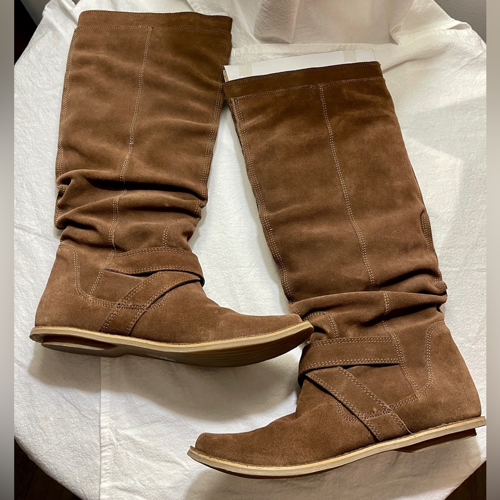 Blowfish “Wasteland” Whiskey Brown Sz 7.5 Slouch Boots EUC W/Box - Rare!